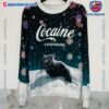 Cocaine Cat Chillin' Snow Day Sweater, Sweatshirt-a FBVvbK1