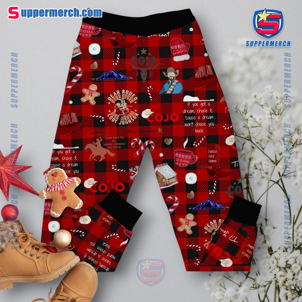 Cody Johnson Hang Your Heart On Christmas Hope And Ride It Til You Can't Plaid Pajamas Set-a 0B3OIvR