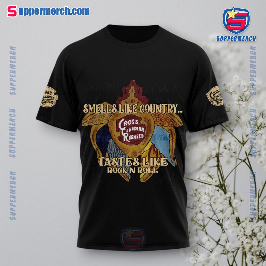 Cross Canadian Ragweed Smells Like Country Tastes Like Rock N Roll Shirt b