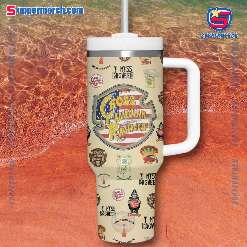 Cross Canadian Ragweed Soul Gravy 40oz Tumbler With Handle b