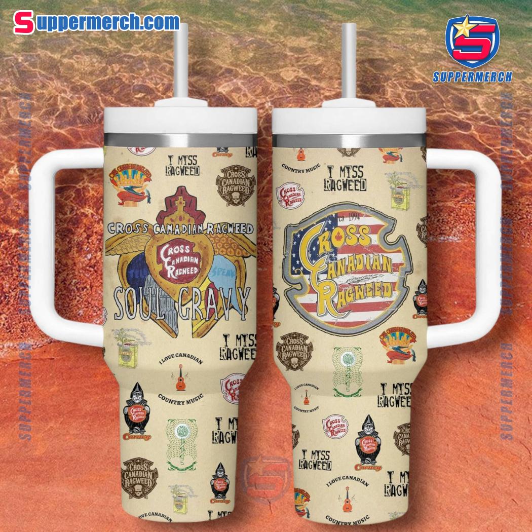 Cross Canadian Ragweed Soul Gravy 40oz Tumbler With Handle