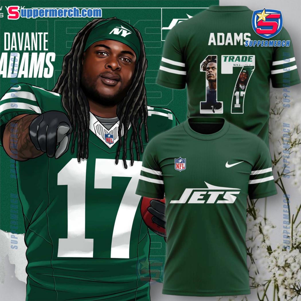 Davante Adams No.17 New York Jets Shirt 0zvHK35
