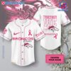 Denver Broncos Together We Fight Breast Cancer Personalized Baseball Jersey