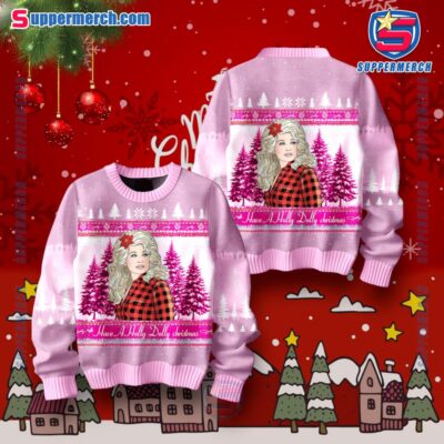 Dolly Parton Have A Holly Dolly Christmas Pine Trees Sweater cvHMnJu