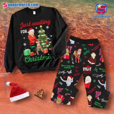 Dolly Parton Just Waiting For Christmas Pajamas Set