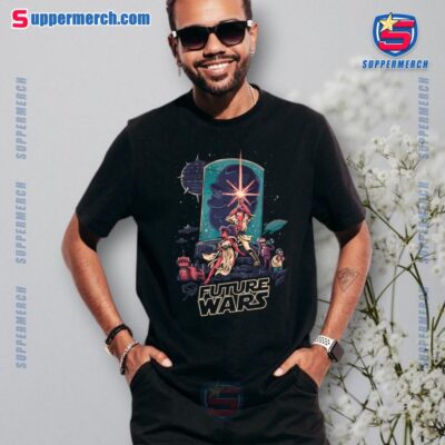 Future Wars Futurama X Star Wars Graphic T-shirt a