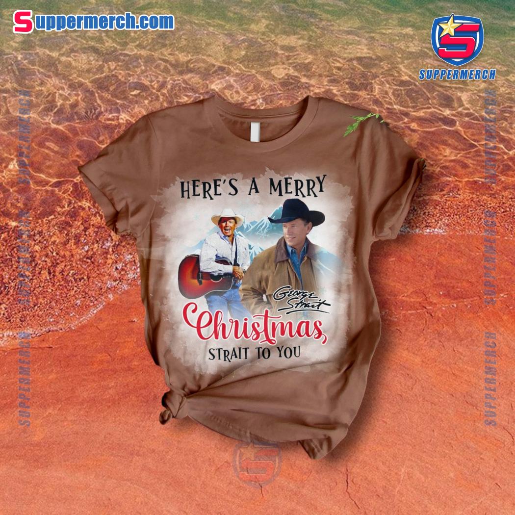 George Strait Here's A Merry Christmas Strait To You Pajamas Set-b 5XpsjlD