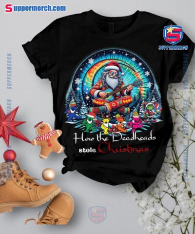 Grateful Dead How The Deadheads Stole Christmas Plaid Pajamas Set-a nlZENKo