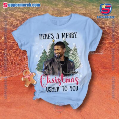 Here's A Merry Christmas Usher To You Pajamas Set-a HziTesn
