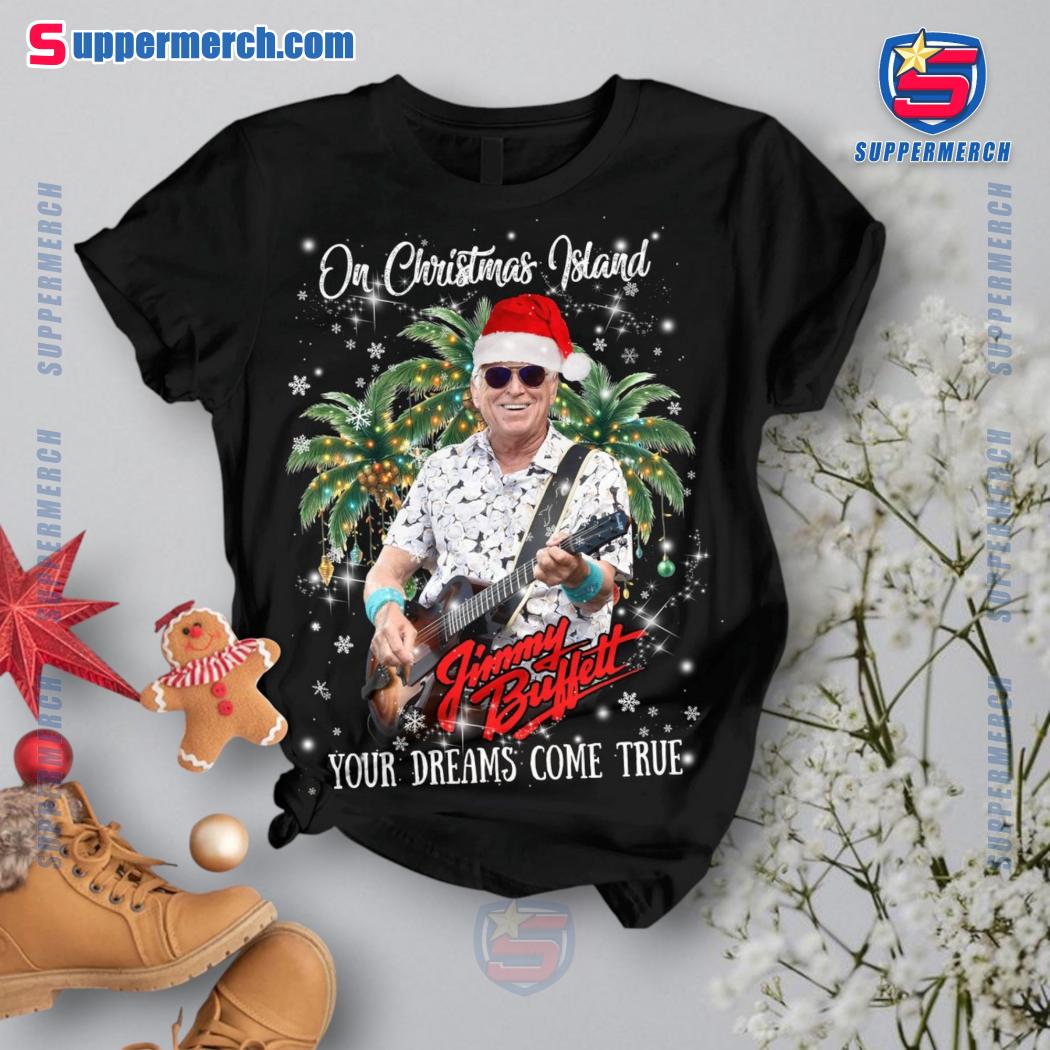 Jimmy Buffett On Christmas Island Your Dreams Come True Plaid Pajamas Set-a AhGRy8D