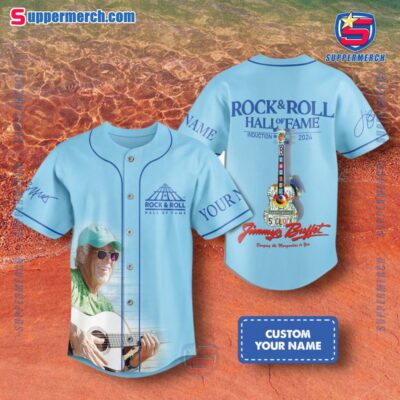 Jimmy Buffett Rock And Roll Hall Of Fame Induction 2024 Personalized Baseball Jersey I2zioWP
