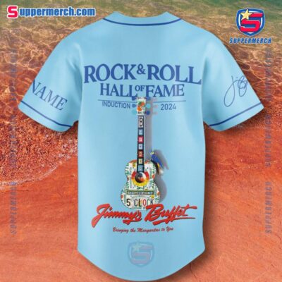 Jimmy Buffett Rock And Roll Hall Of Fame Induction 2024 Personalized Baseball Jersey-a KbuO0Vi