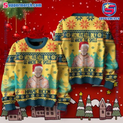 Jimmy Buffett Wrinkles Will Only Go Where The Smile Have Been Ugly Christmas Sweater Uvd2l3s