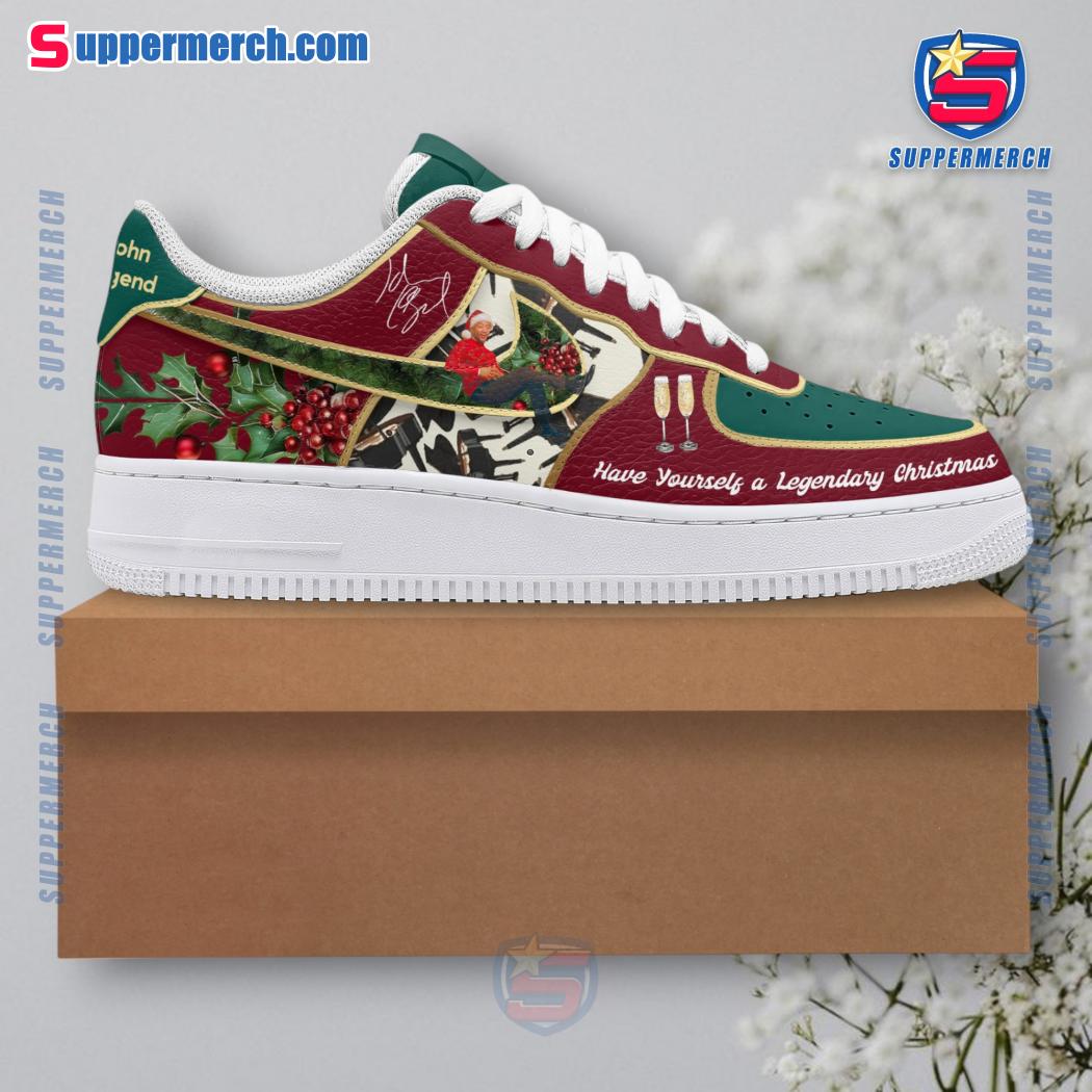 John Legend Have Yourself A Legendary Christmas Air Force Shoes-b LC3y72h