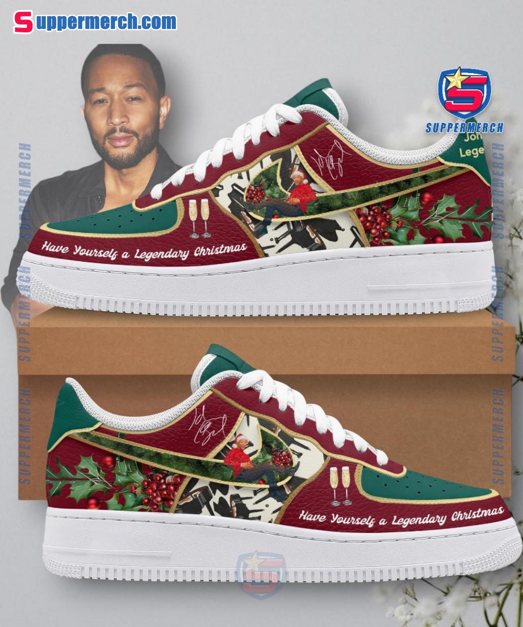 John Legend Have Yourself A Legendary Christmas Air Force Shoes 8tnDsCj