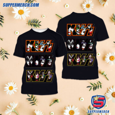 Kiss Band Three Logo Shirt
