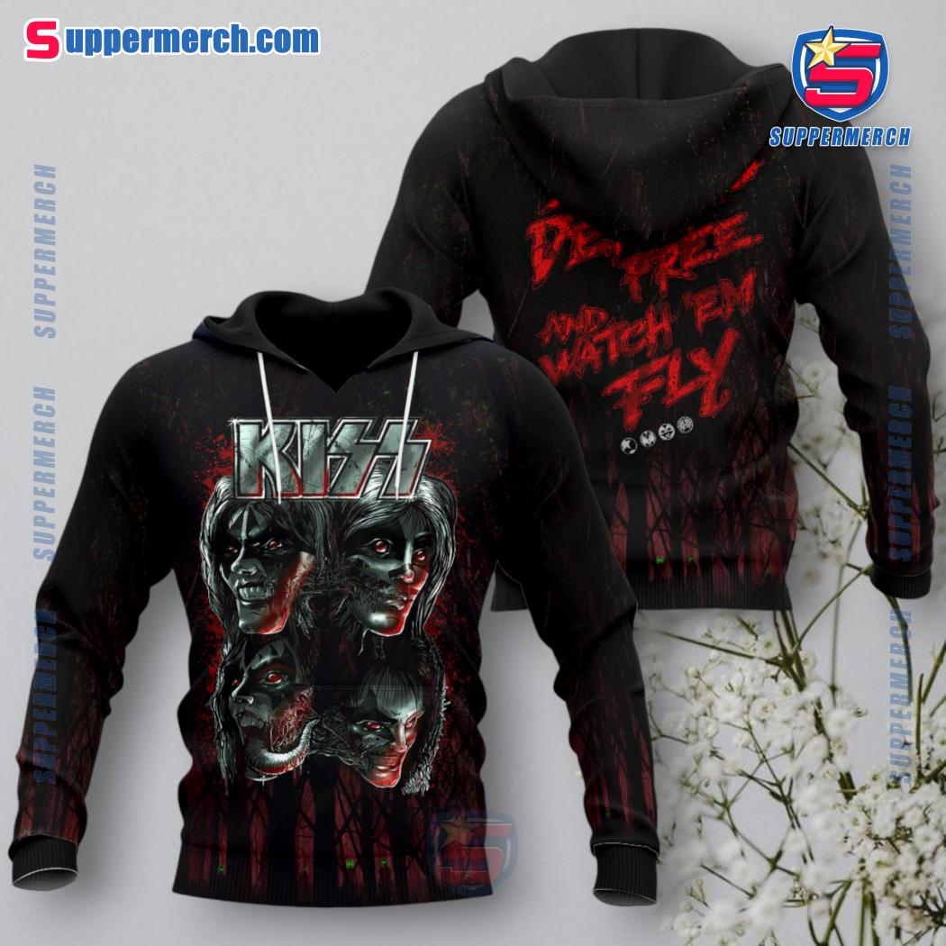 Kiss Monster Set The Demons Free And Watch 'em Fly T-shirt, Hoodie-a MAIPuXC