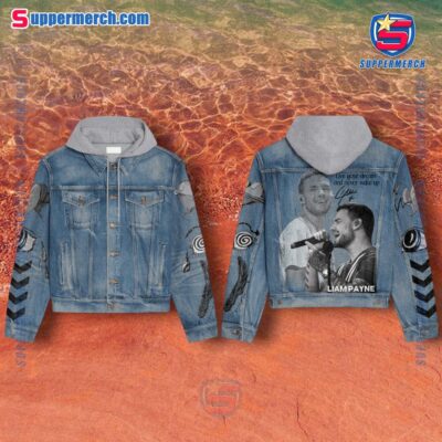 Liam Payne Live Your Dream And Never Wake Up Signature Jean Hoodie Jacket AlxcXC3