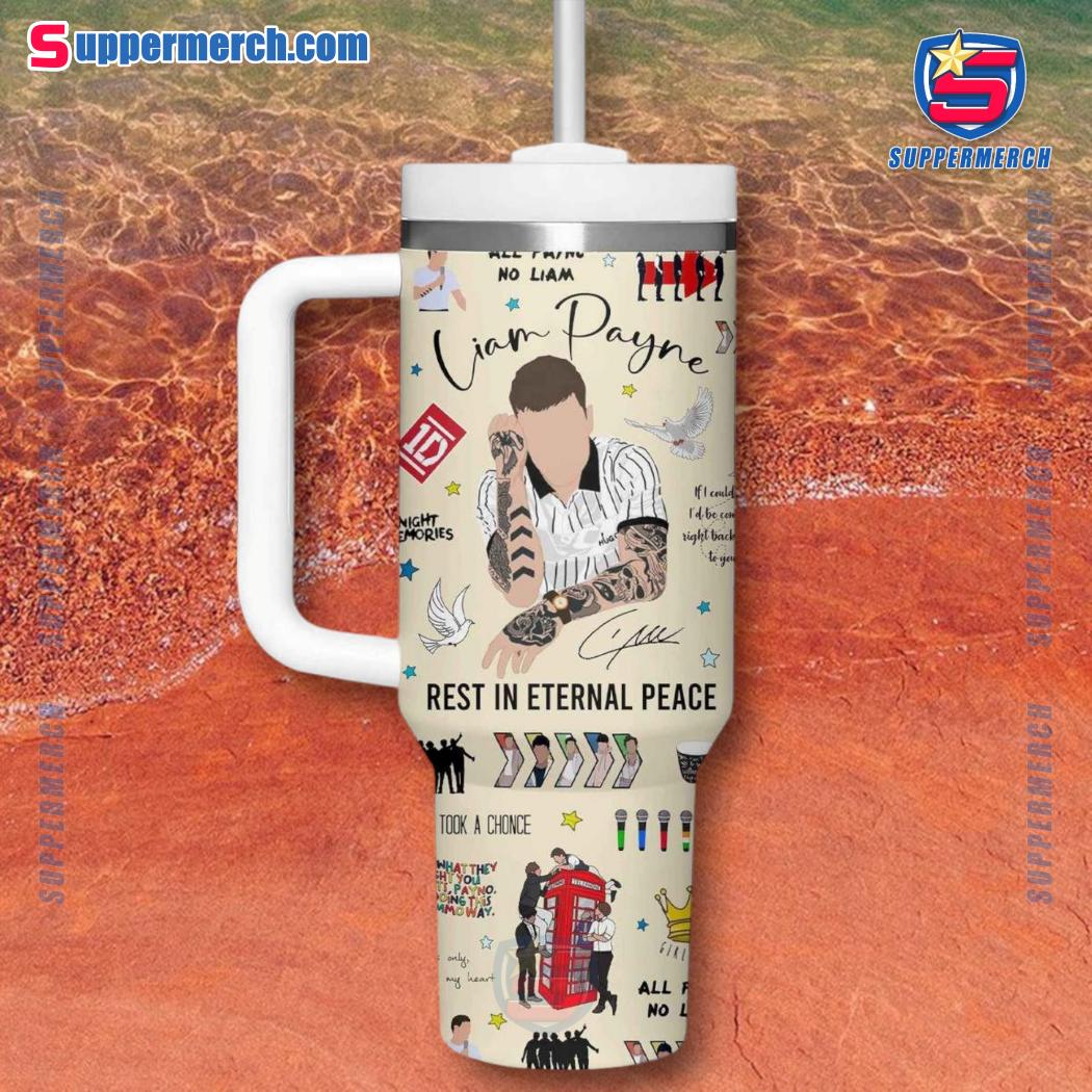 Liam Payne Rest In Eternal Peace 40oz Tumbler With Handle-b n59e86d