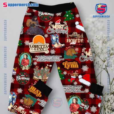 Loretta Lynn We'll Have A Good Old Country Christmas Alright Plaid Pajamas Set-a zsSnb1y