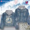 Los Angeles Dodgers Bleed Blue Dream Blue Jean Hoodie Jacket