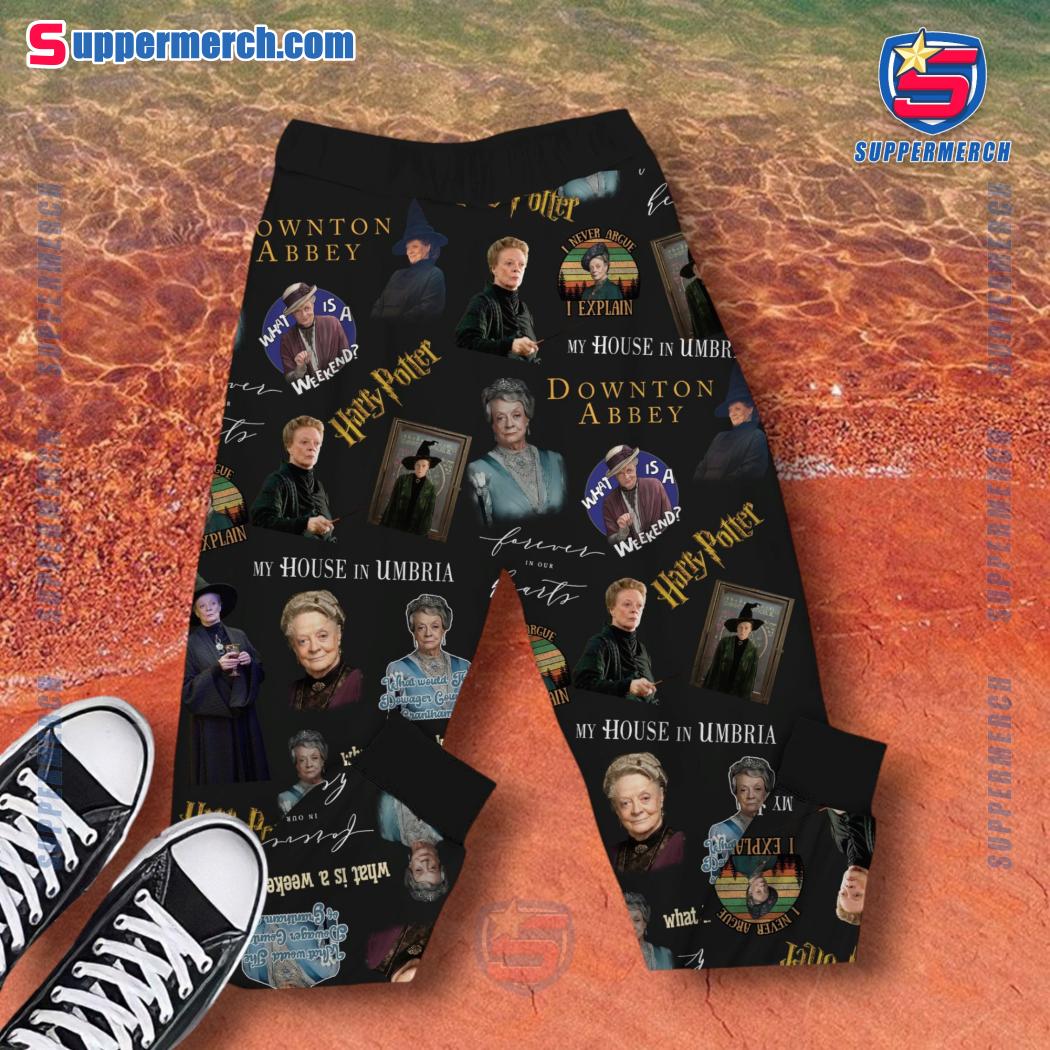 Maggie Smith There's Nothing Simpler Than Avoiding People Quote Pajamas Set b