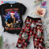 Morgan Wallen Everybody's Singin' All The Bells Are Ringin' Out And It's Christmas All Over Again Plaid Pajamas Set LEhCTcD