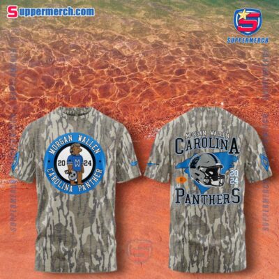 Morgan Wallen X Carolina Panthers 2024 Oct 18,19 Camo T-shirt hYQZbSr