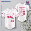 NCAA Ole Miss Rebels Together We Fight Breast Cancer Awareness Personalized Baseball Jersey a
