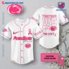 NCAA Penn State Nittany Lions Together We Fight Breast Cancer Awareness Personalized Baseball Jersey