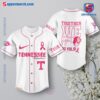 NCAA Tennessee Volunteers Together We Fight Breast Cancer Awareness Personalized Baseball Jersey a