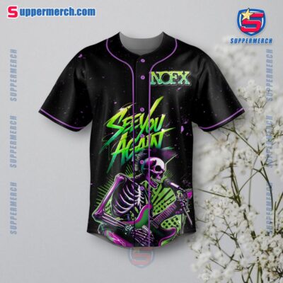 NOFX See You Again Never Trust A Hippy Baseball Jersey-a 8uk5geS