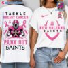 New Orleans Saints Tackle Breast Cancer Pink Out Saints Shirt