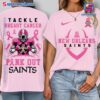 New Orleans Saints Tackle Breast Cancer Pink Out Saints Shirt a