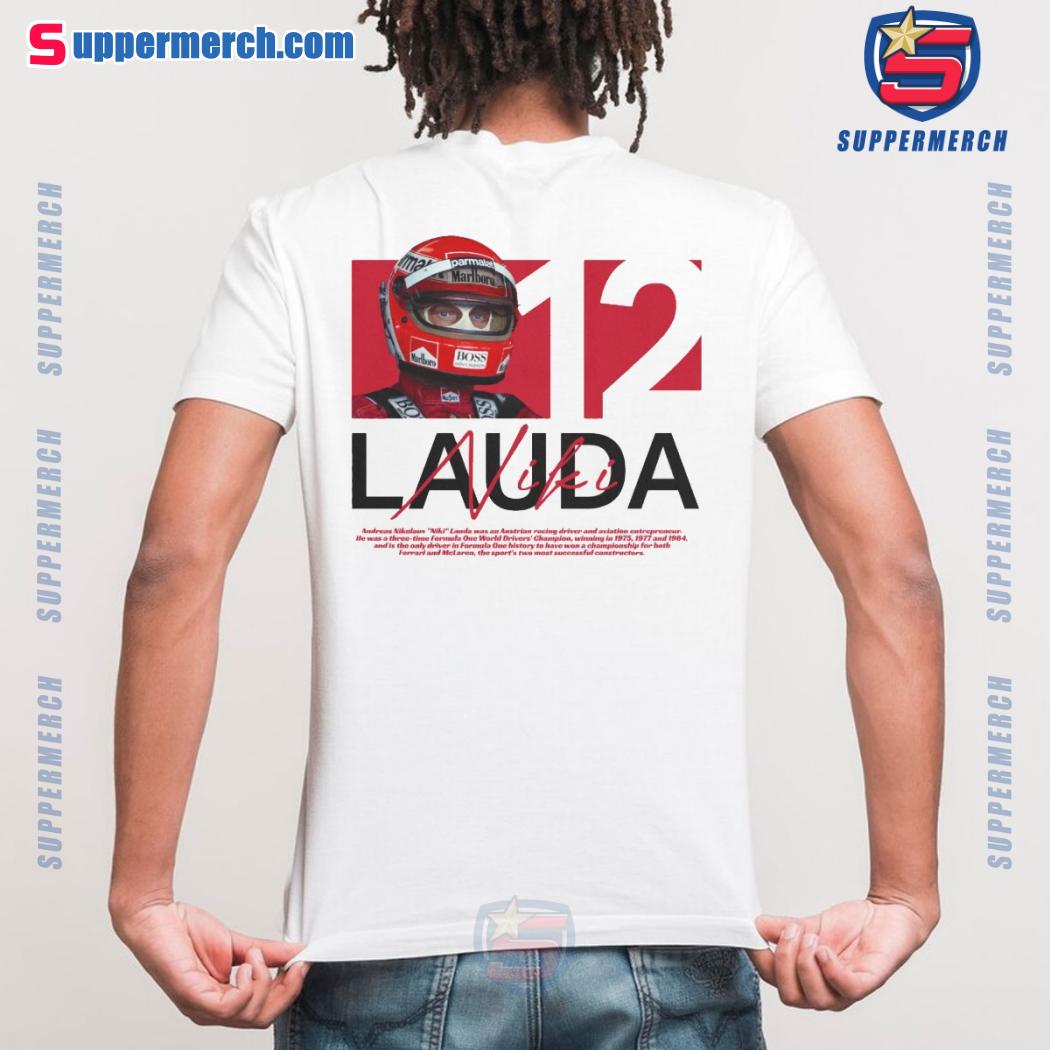 Niki Lauda Racing Driver Number 12 Graphic Unisex T-shirt-a EsuAnFd