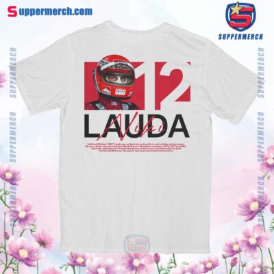Niki Lauda Racing Driver Number 12 Graphic Unisex T-shirt OXJjGpm