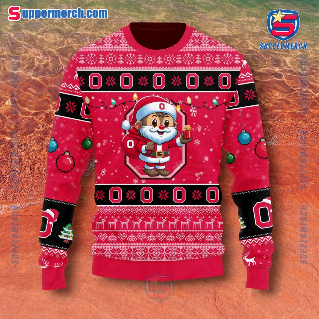Ohio State Buckeyes Christmas Sweater a