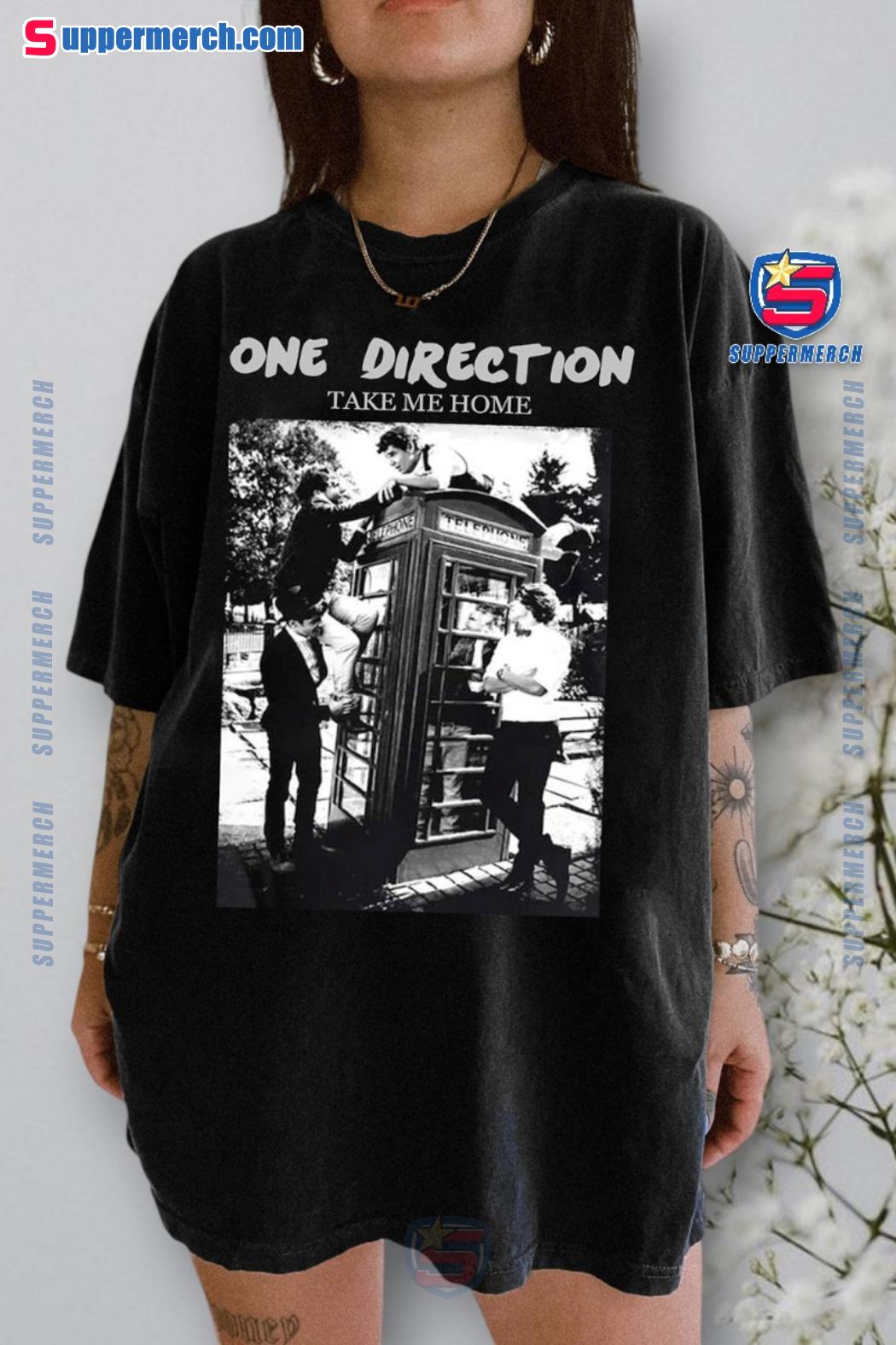 One Direction Take Me Home Vintage Graphic Unisex T-shirt vQWHAJz