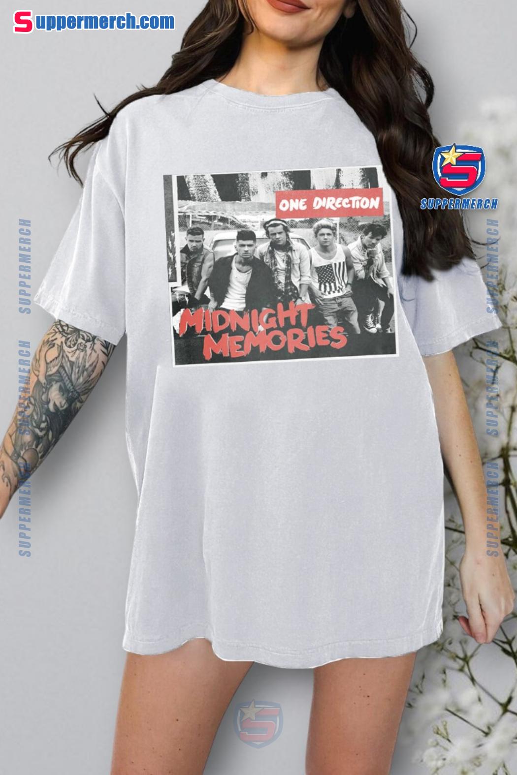 One Direction World Tour Midnight Memories Graphic Unisex T-shirt-b ckyWn3C