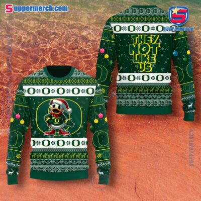 Oregon Ducks They Not Like Us Christmas Sweater