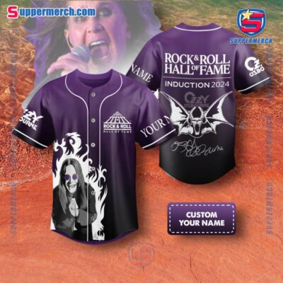Ozzy Osbourne Rock And Roll Hall Of Fame Induction 2024 Personalized Baseball Jersey h2spET4
