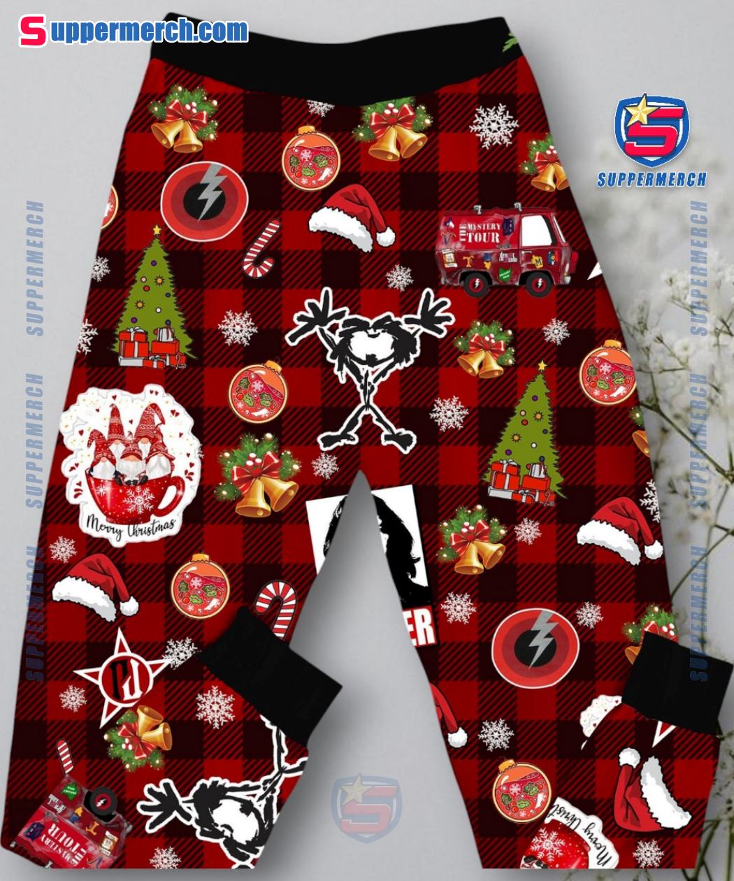 Pearl Jam Eddie Vedder Rock The Season With Joys Merry Christmas Pajamas Set-b Nv2i4H5