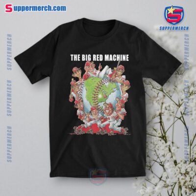 Pete Rose The Big Red Machine Cincinnati Reds 2024 Caricature Cartoon Shirt a