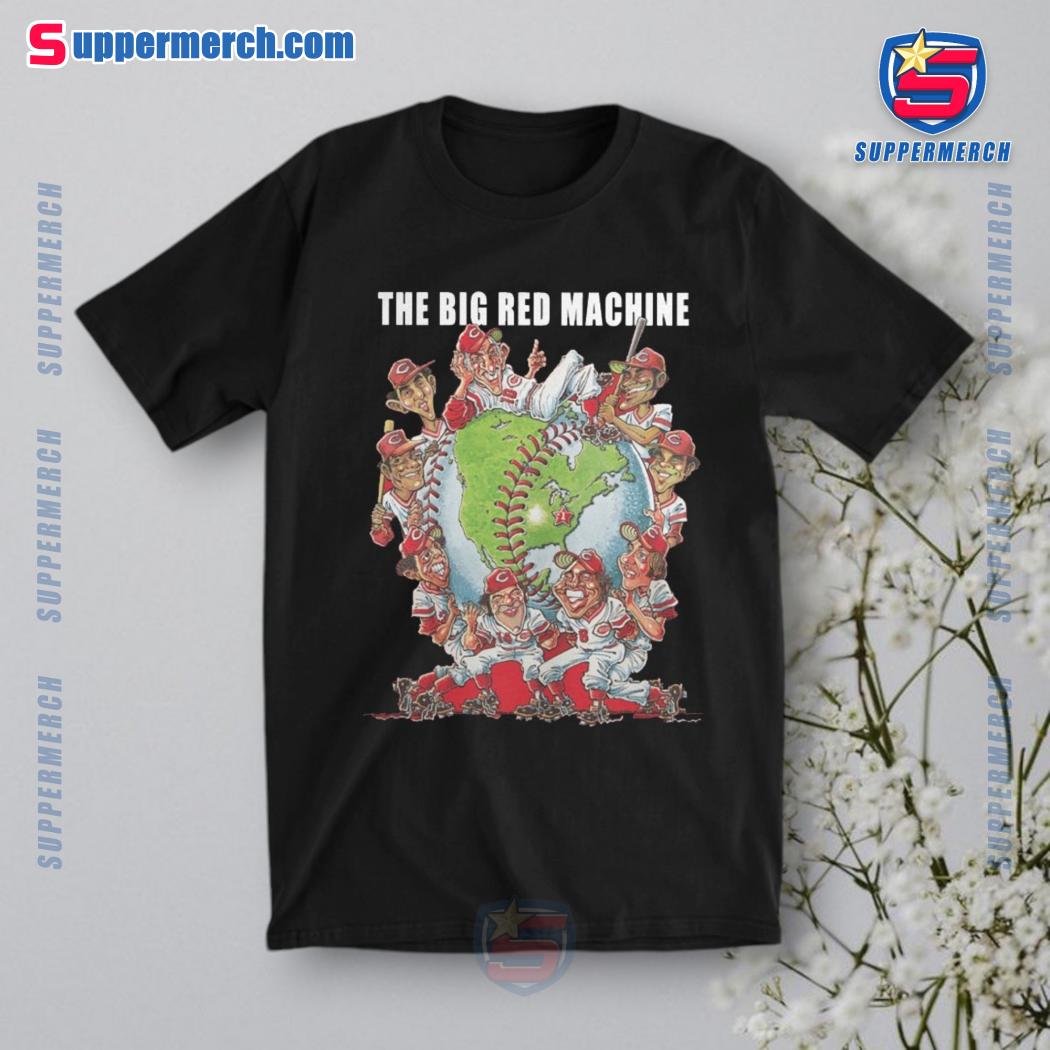 Pete Rose The Big Red Machine Cincinnati Reds 2024 Caricature Cartoon Shirt a