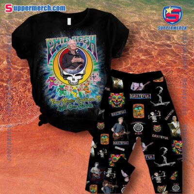 Phil Lesh Grateful Dead Your Music Continue To Light Our Hearts Pajamas Set SDdoUvq