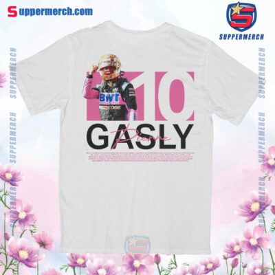 Pierre Gasly Racing Driver Number 10 Graphic Unisex T-shirt EQfPKyR