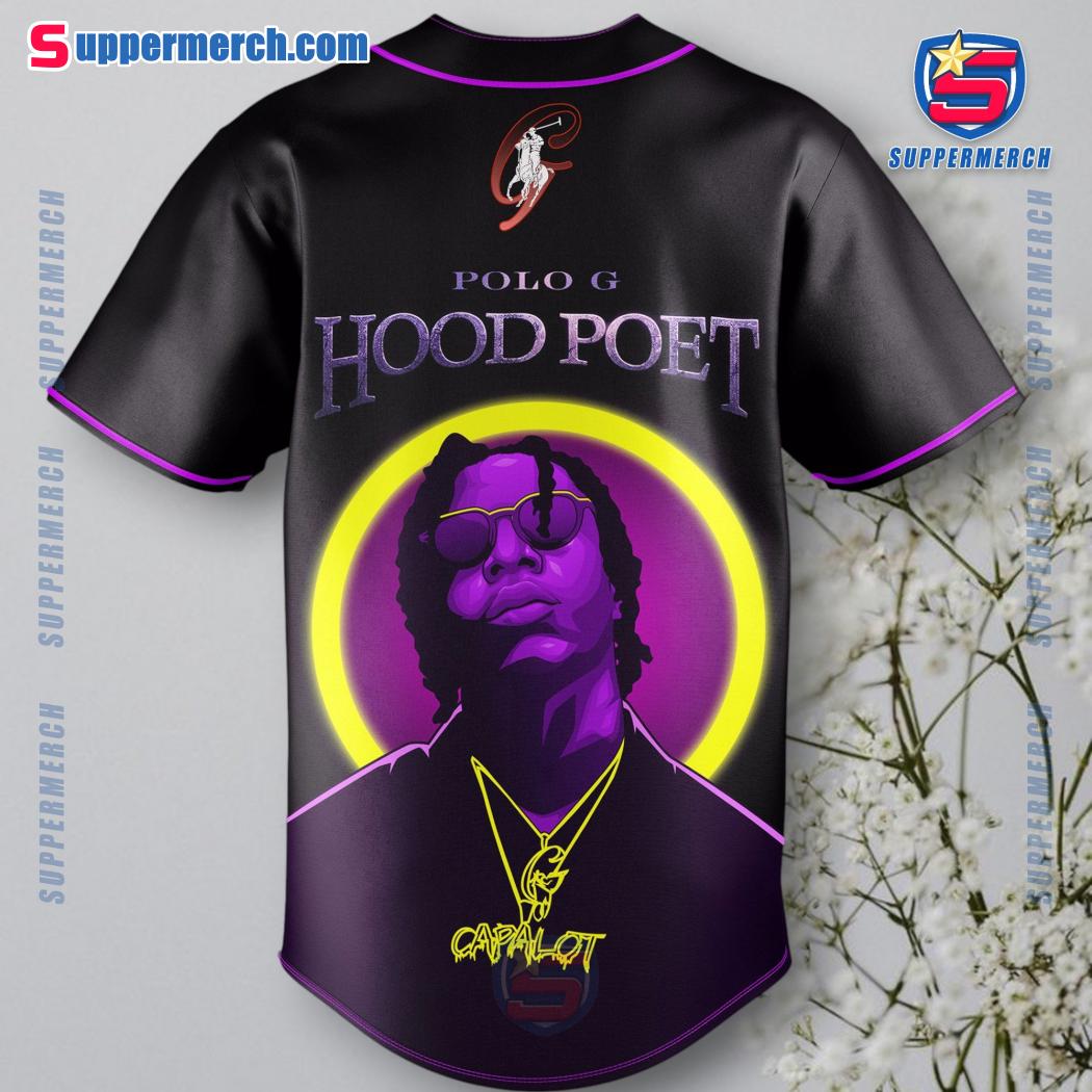 Polo G Hood Poet Rap Star Baseball Jersey-b KwD8pyg