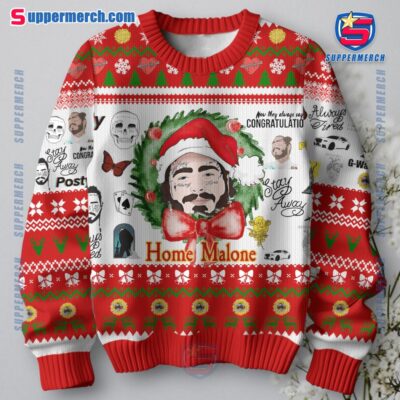 Post Malone Home Malone Ugly Christmas Sweater-a PpLlEoc