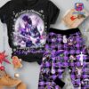 Purple Rain Merry Princemas Plaid Pajamas Set xLa6csC