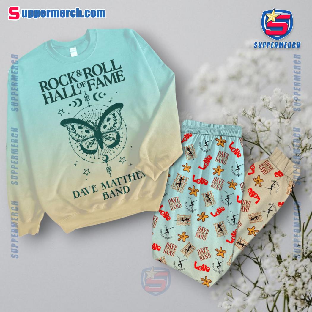 Rock And Roll Hall Of Fame Dave Matthews Band Love Pajamas Set kVeOv9G